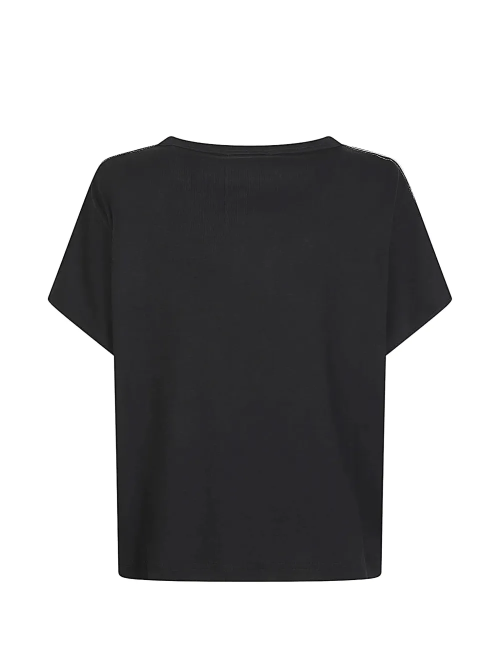 Fabiana Filippi T-shirt met monili-afwerking Zwart