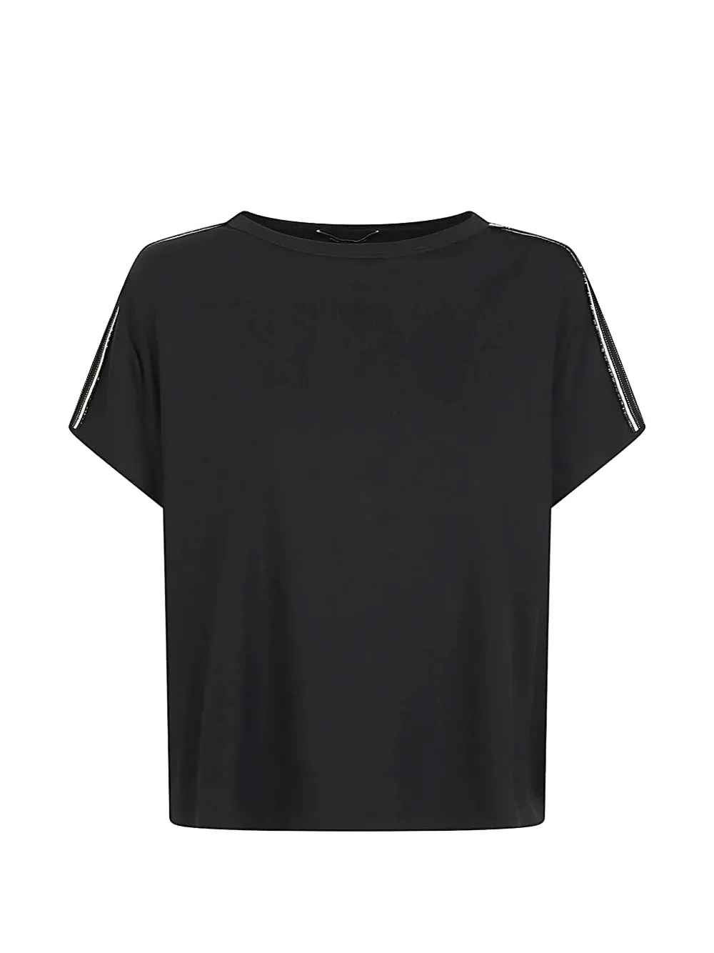 Fabiana Filippi monili-trim T-shirt - Nero