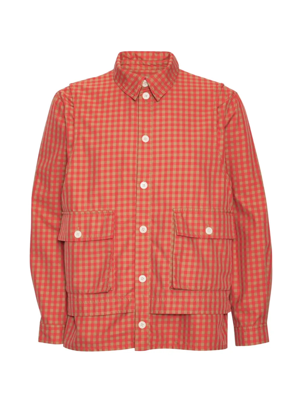 Henrik Vibskov gingham-check shirt - Red
