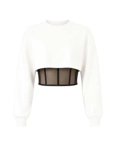 Alexander McQueen corset-style open-back sweater