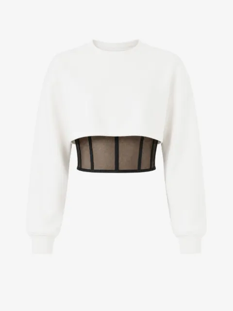Alexander McQueen corset-style open-back sweater