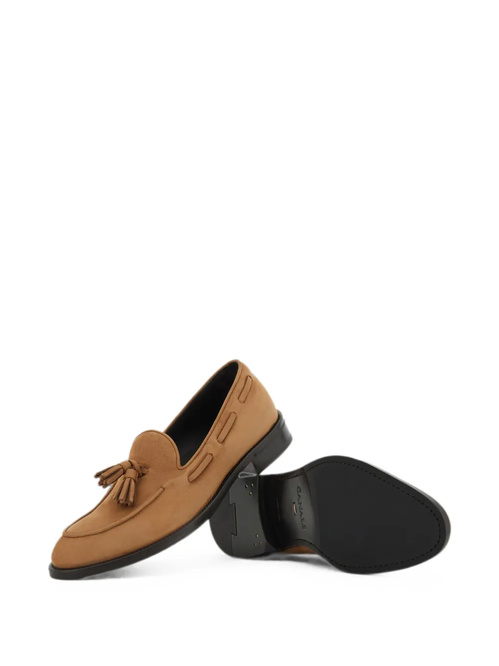 Canali tassel-detail loafers Beige