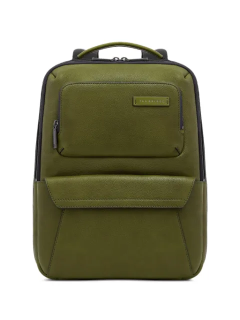 The Bridge logo-patch leather backpack
