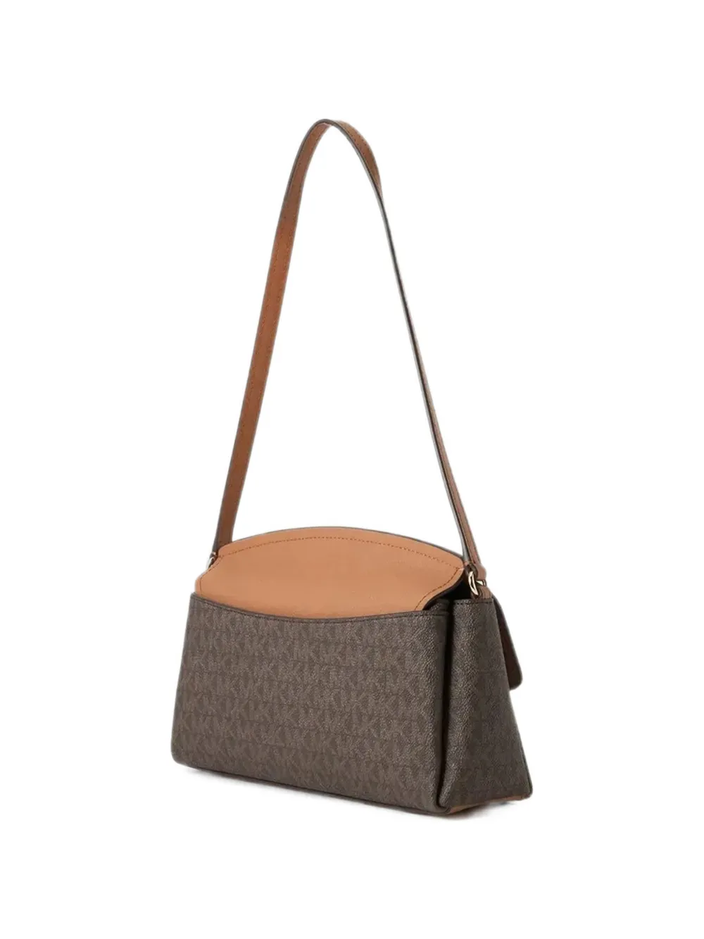 Michael Kors Schoudertas met monogramprint en logoplakkaat Bruin