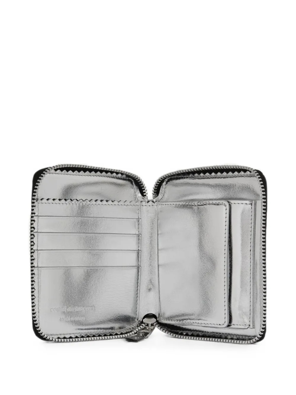 Comme Des Garçons Wallet Lakleren portemonnee met ritssluiting rondom Zwart