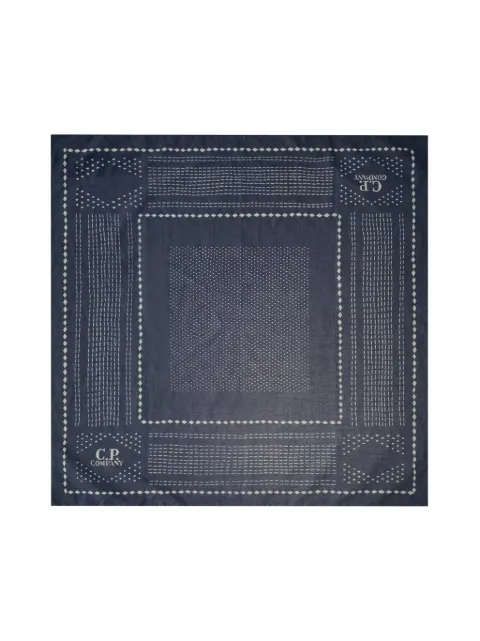 C.P. Company printed muslin logo bandana