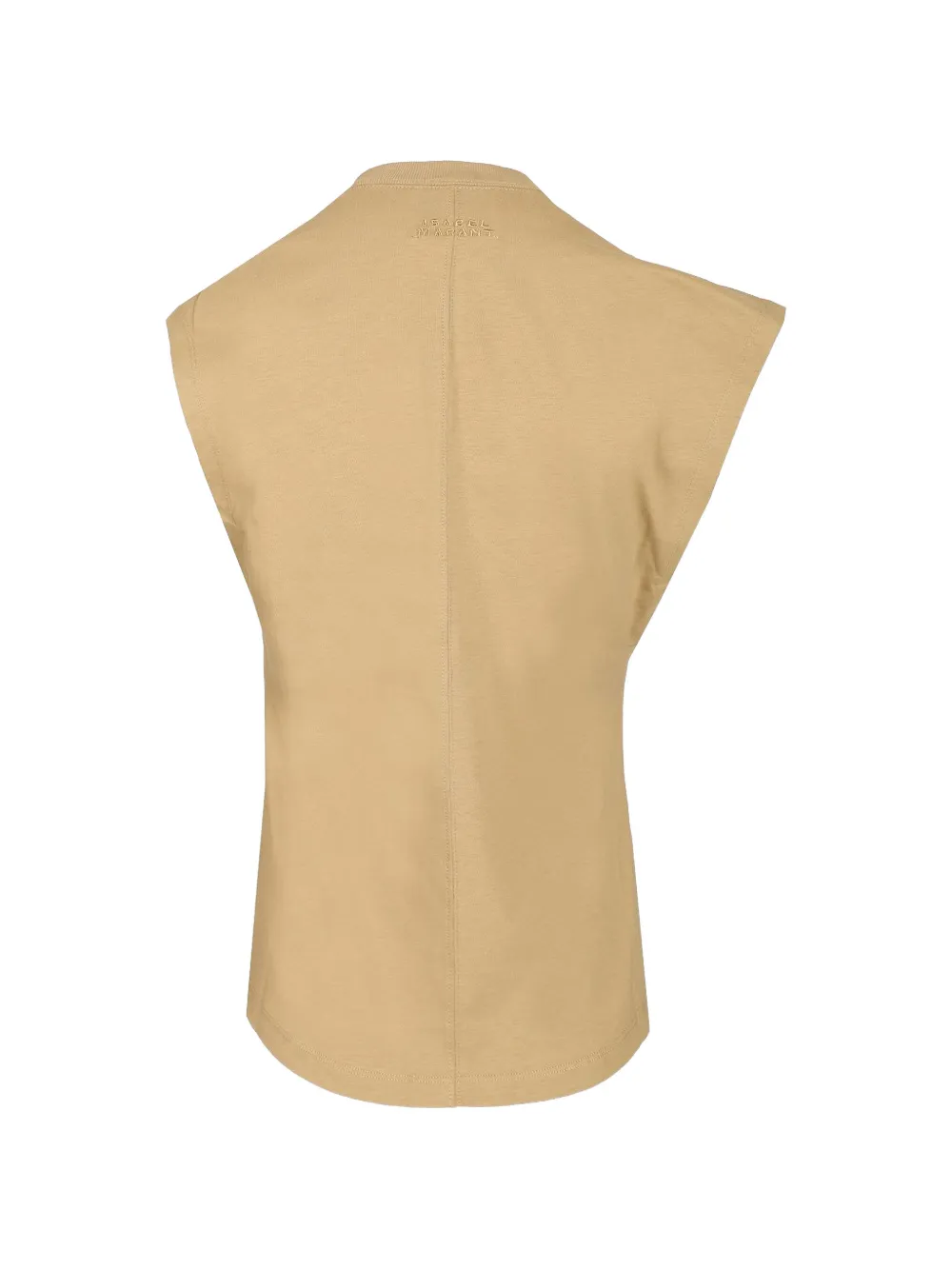ISABEL MARANT Gedraaid mouwloos T-shirt Beige
