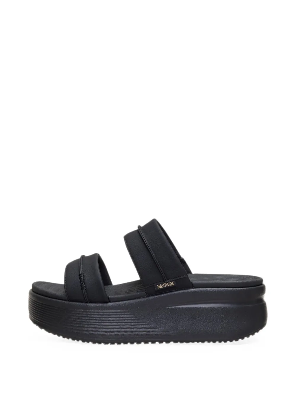 Hey Dude Austin platform double-strap sandals Zwart