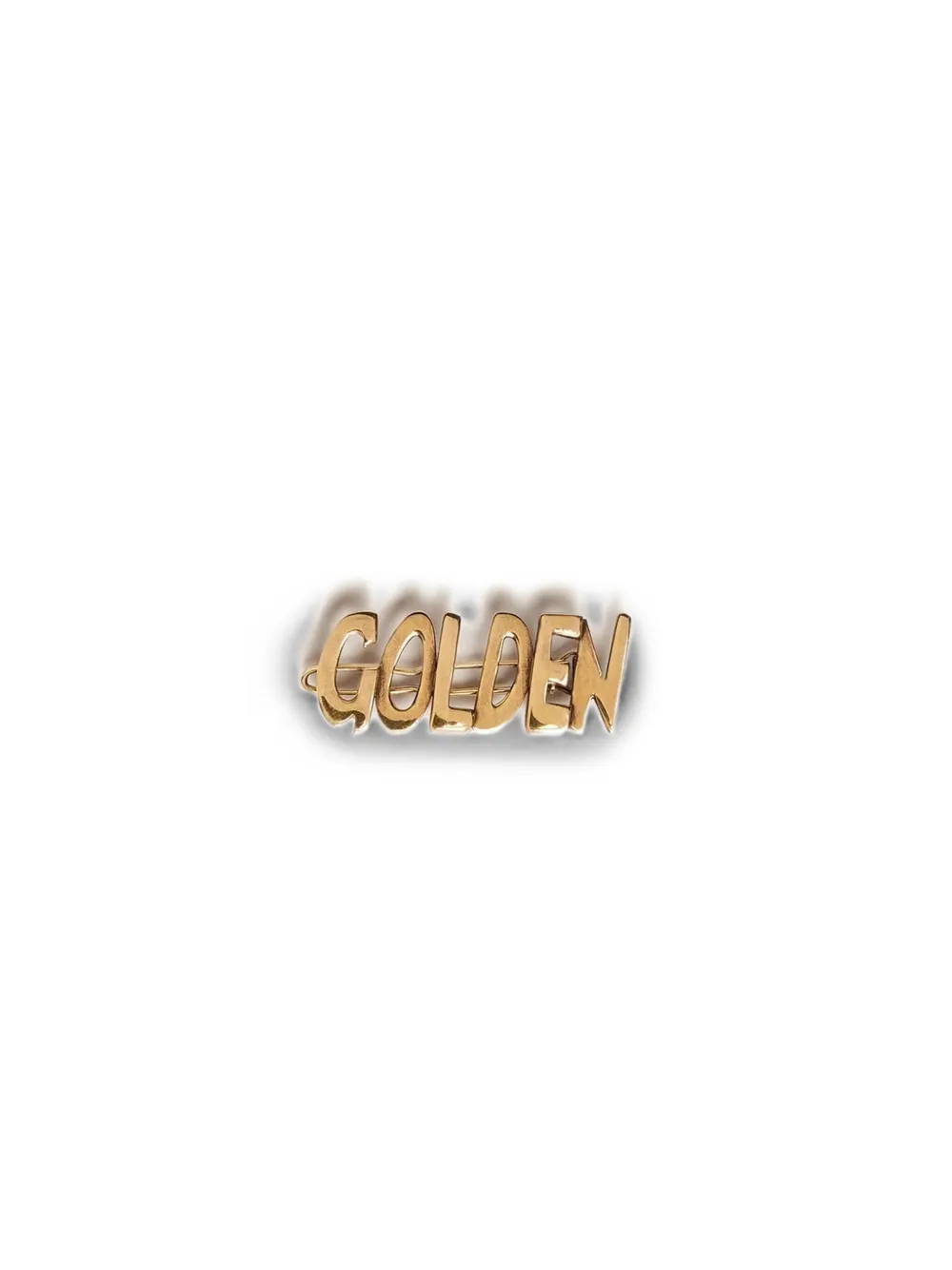 Golden Goose logo-lettering lace clip Goud