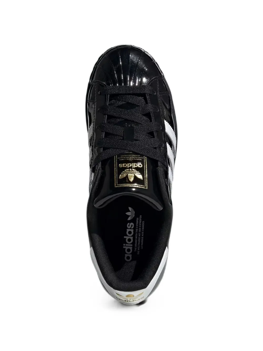 adidas Superstar patent-leather sneakers Zwart