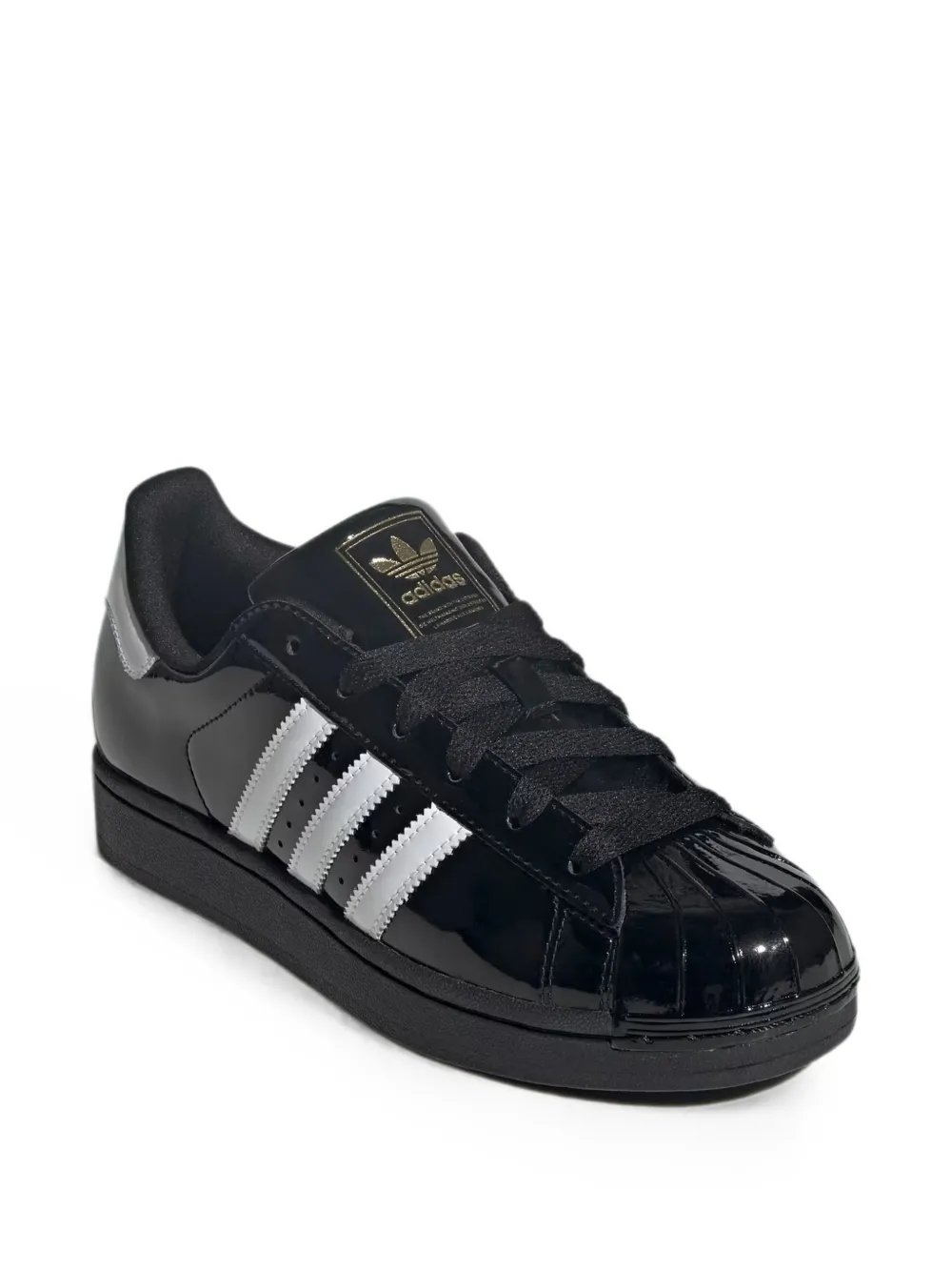 adidas Superstar patent-leather sneakers Zwart