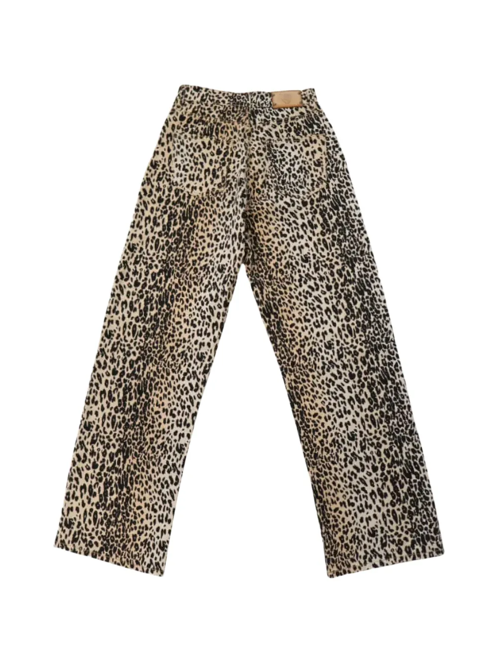 Htc Los Angeles Jeans met luipaardprint Beige