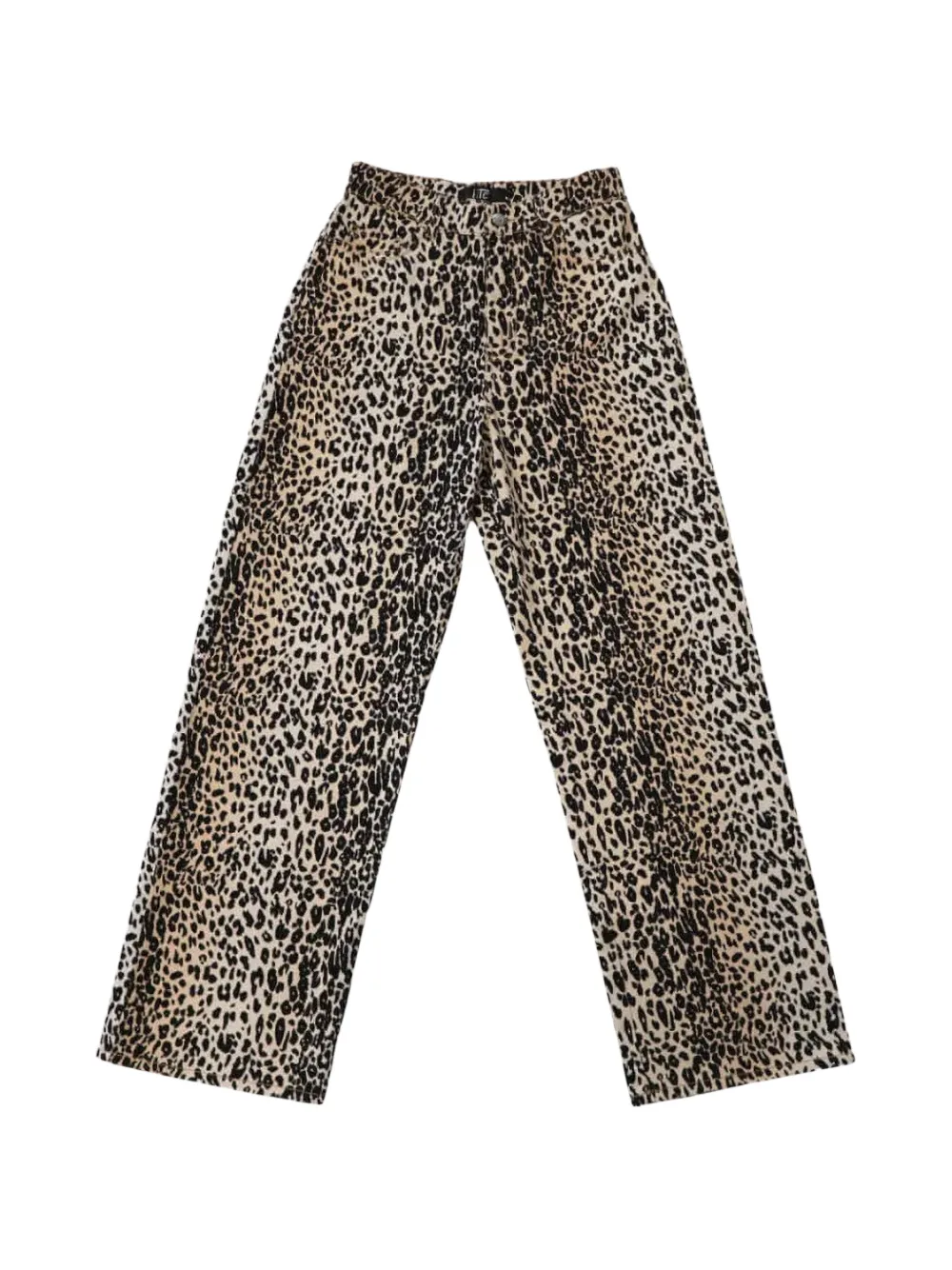 Htc Los Angeles leopard-print wide-leg jeans - Nude