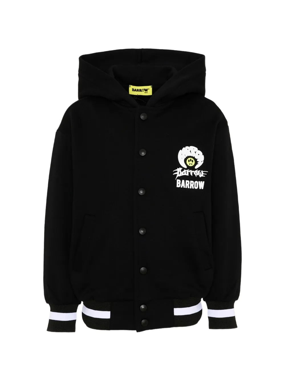 Barrow kids graphic-print hooded jacket - Schwarz