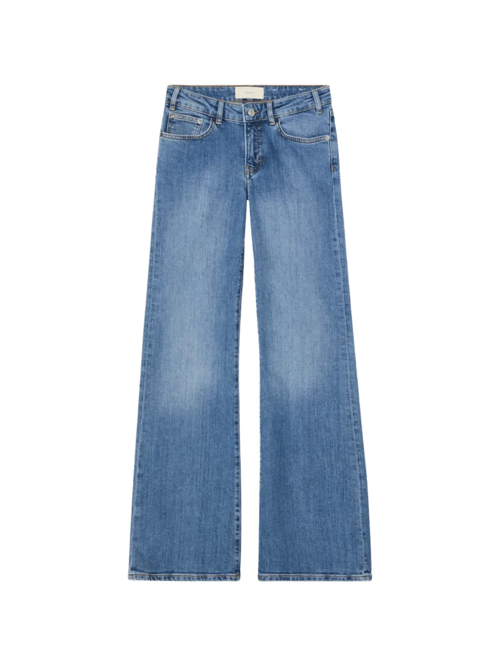 Jeanerica The San Babila faded-effect flared jeans Blauw