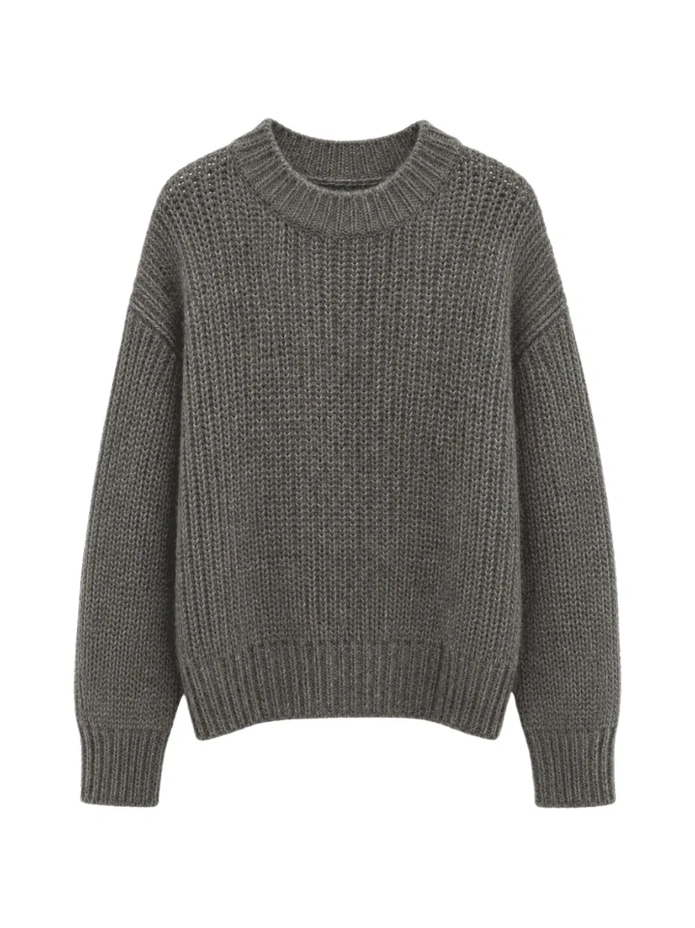 Roberto Collina chunky-knit drop-shoulder sweater Grijs