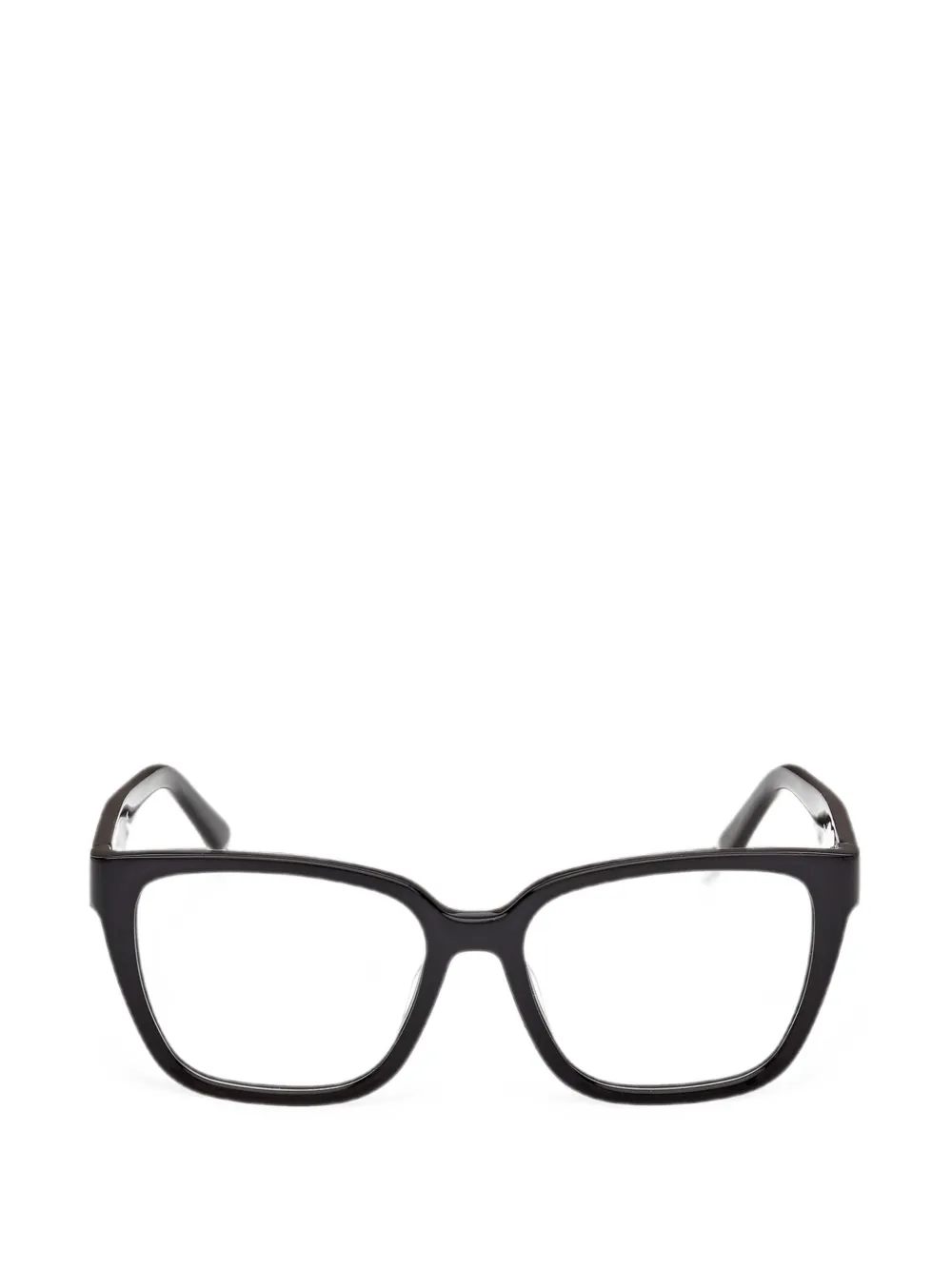 GUESS EYEWEAR Eckige Brille mit Logo-Schild - Schwarz