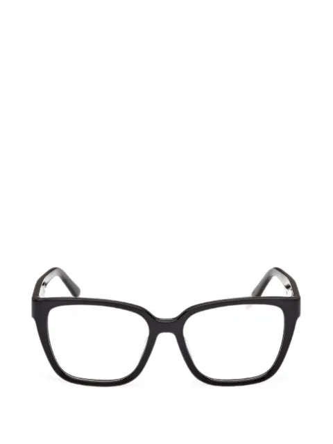 GUESS EYEWEAR logo-plaque square-frame glasses