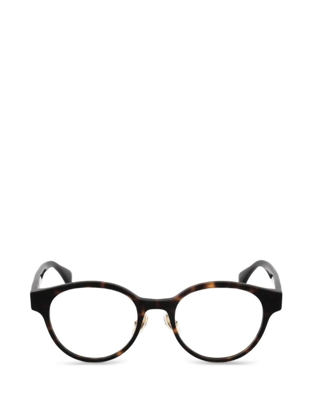 Max Mara Eyewear Brille mit rundem Gestell - Braun