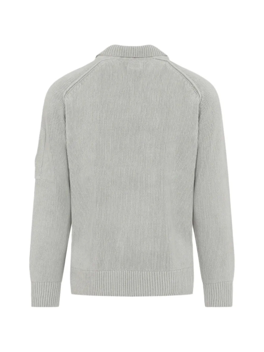 C.P. Company Chenille katoenen Lens polotrui Grijs