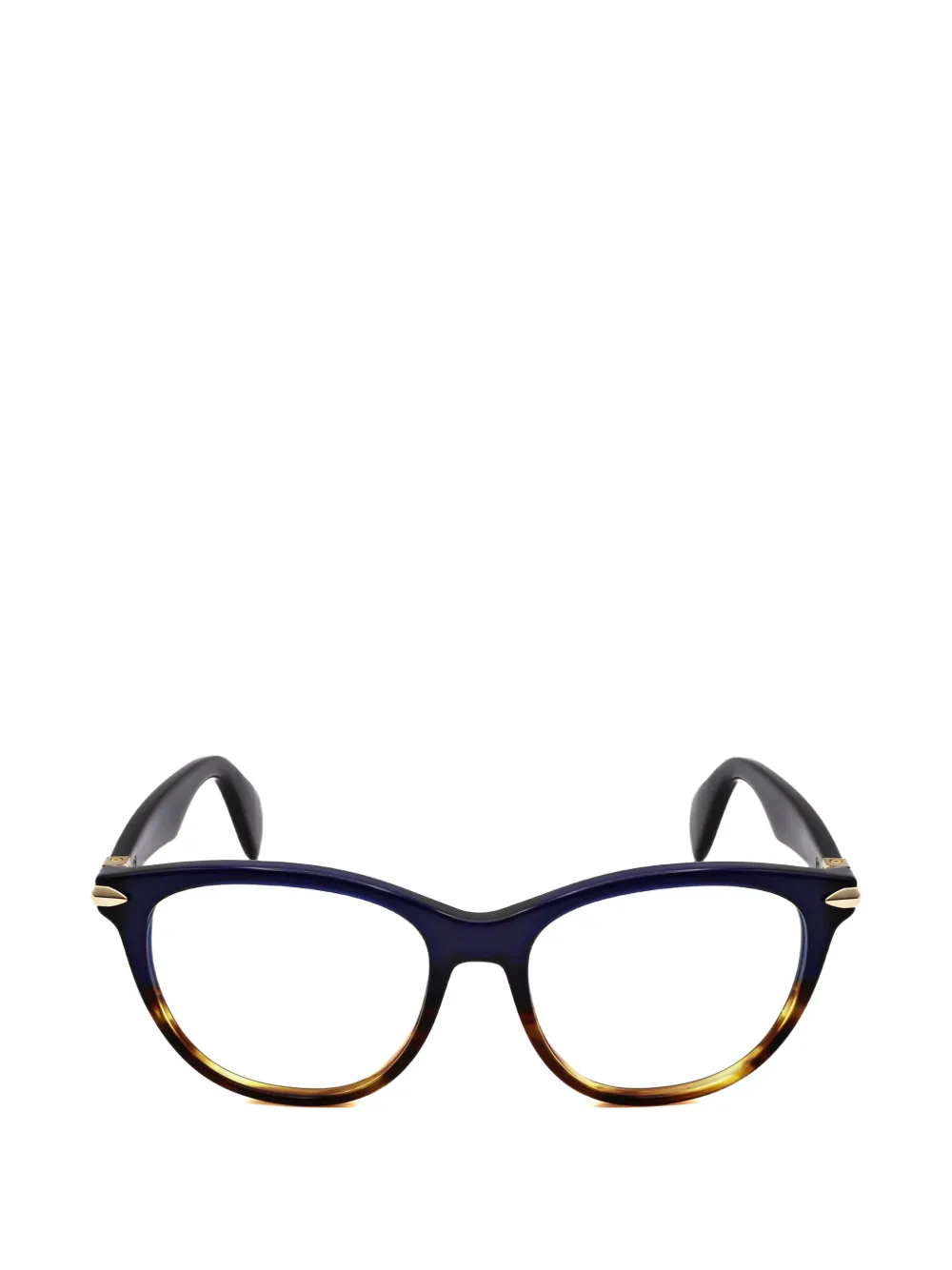 RAG & BONE EYEWEAR tortoise-effect round-frame glasses
