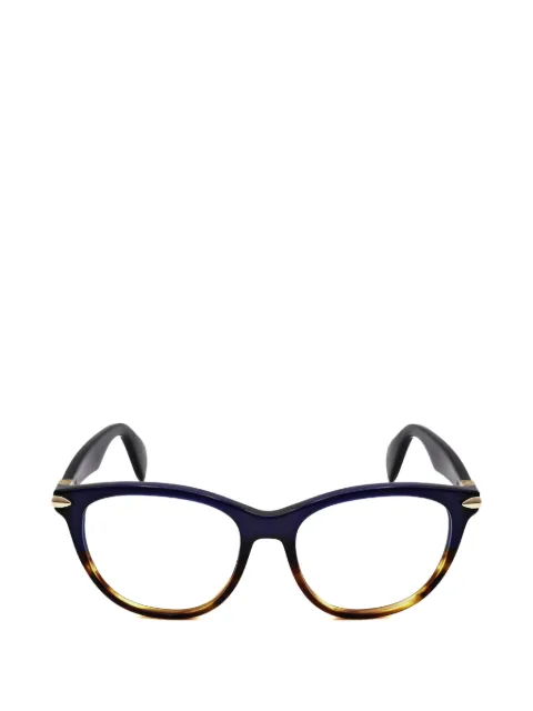 RAG & BONE EYEWEAR tortoise-effect round-frame glasses