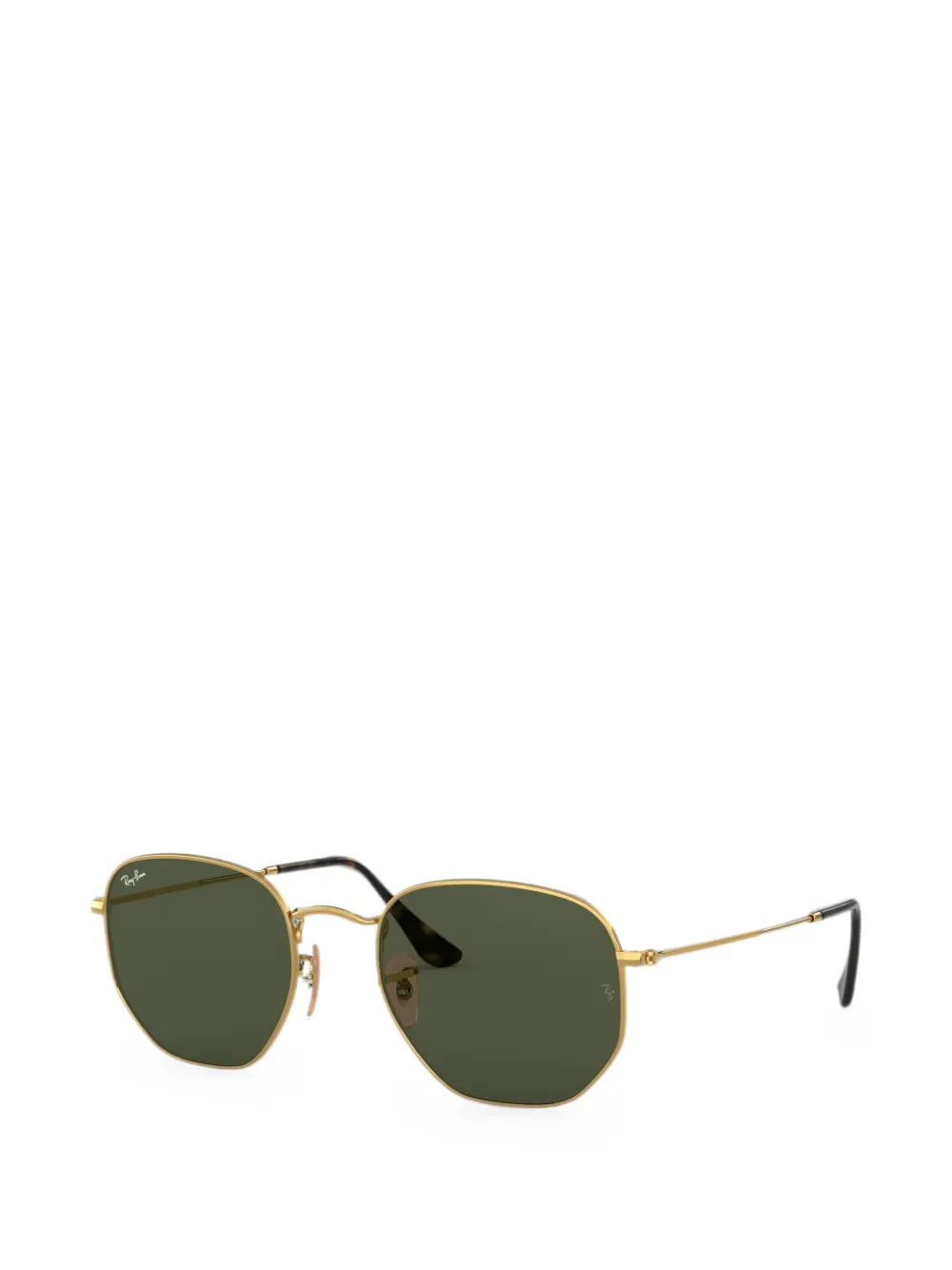 Ray-Ban Zonnebril met zeshoekig montuur Goud