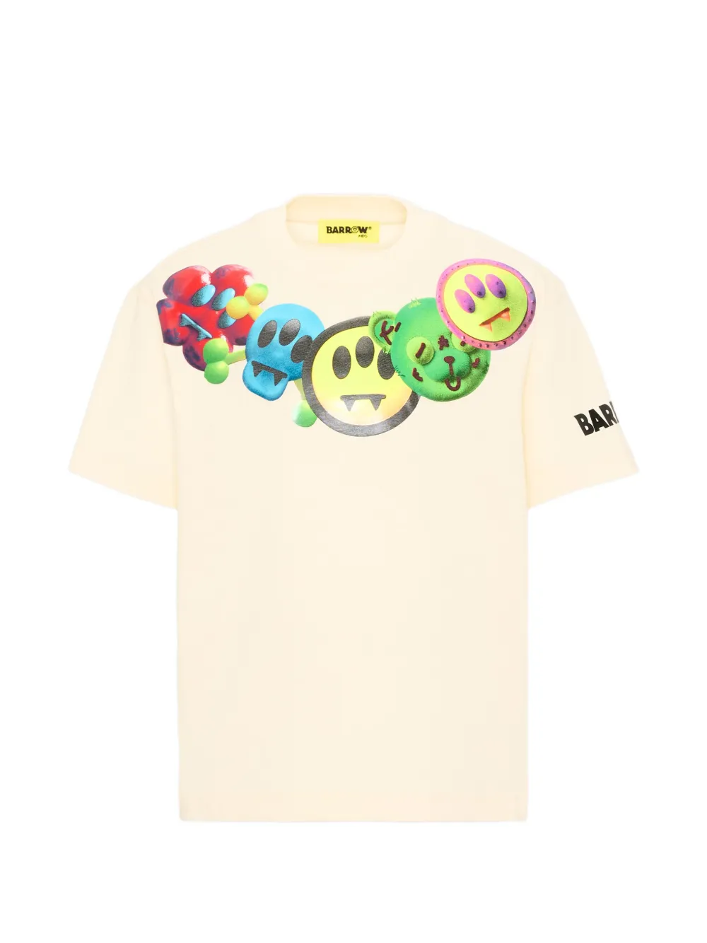 Barrow kids graphic-print short-sleeve T-shirt - Toni neutri