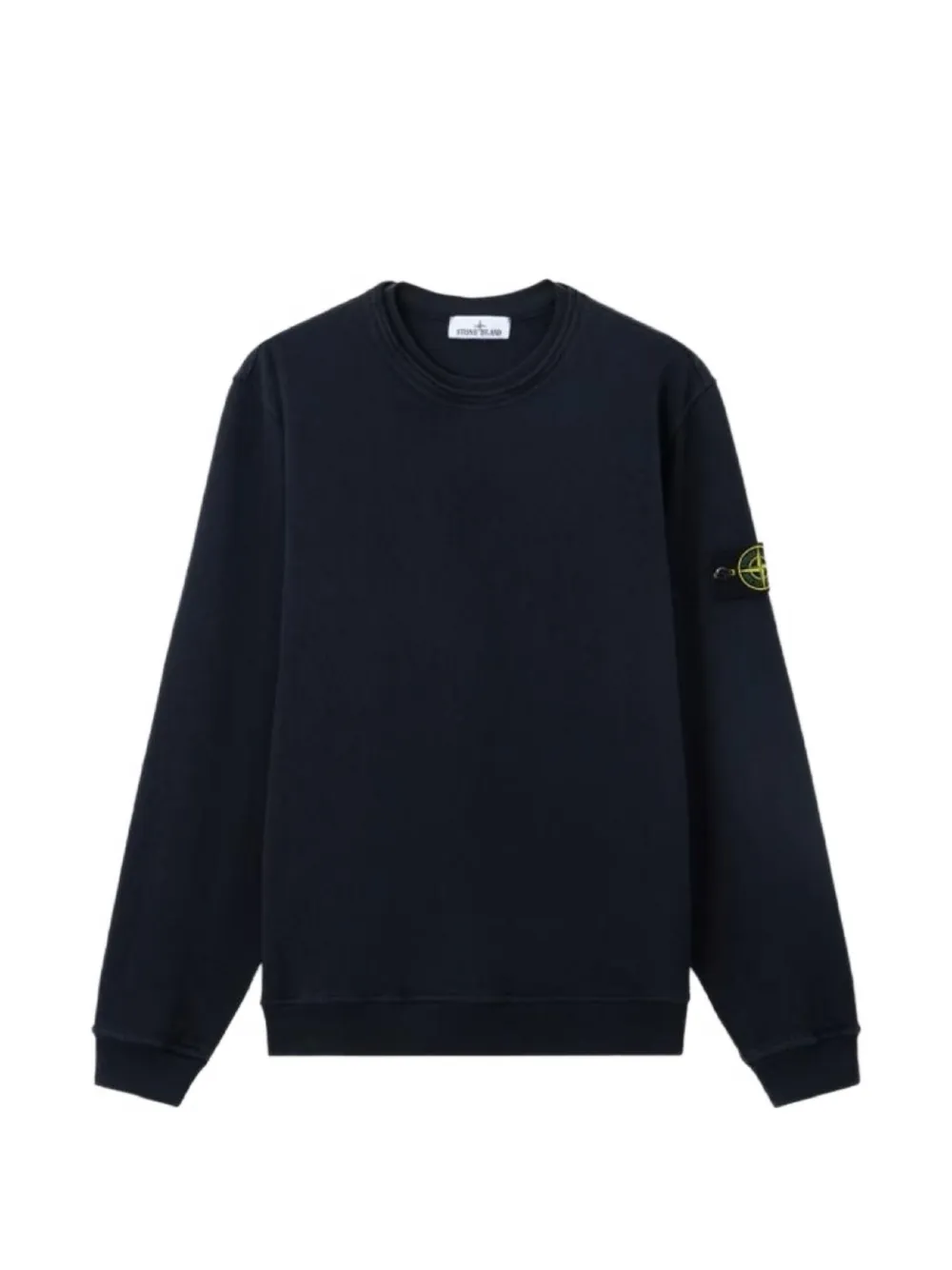 Stone Island 6100034 malfilé-fleece 'OLD' effect sweatshirt - Blu