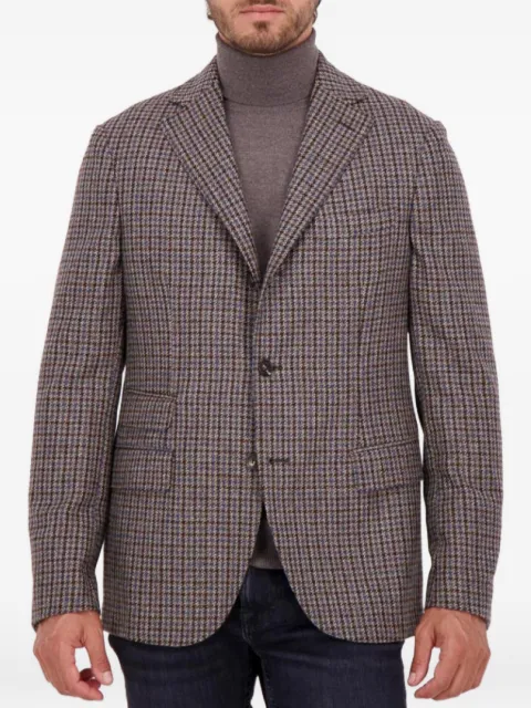 slowear houndstooth-pattern Montedoro jacket