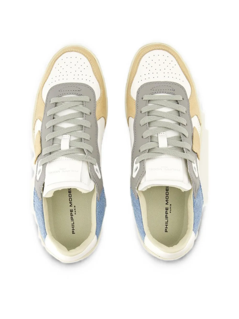Philippe Model Paris panelled sneakers Wit