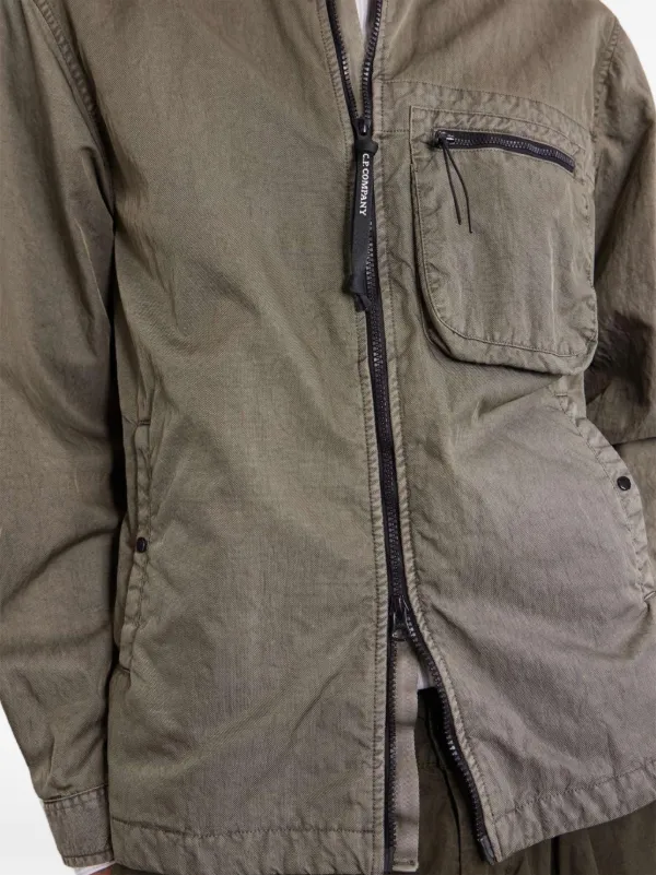 C.P. Company Panama-R Zipped Lens Overshirt | Green | FARFETCH