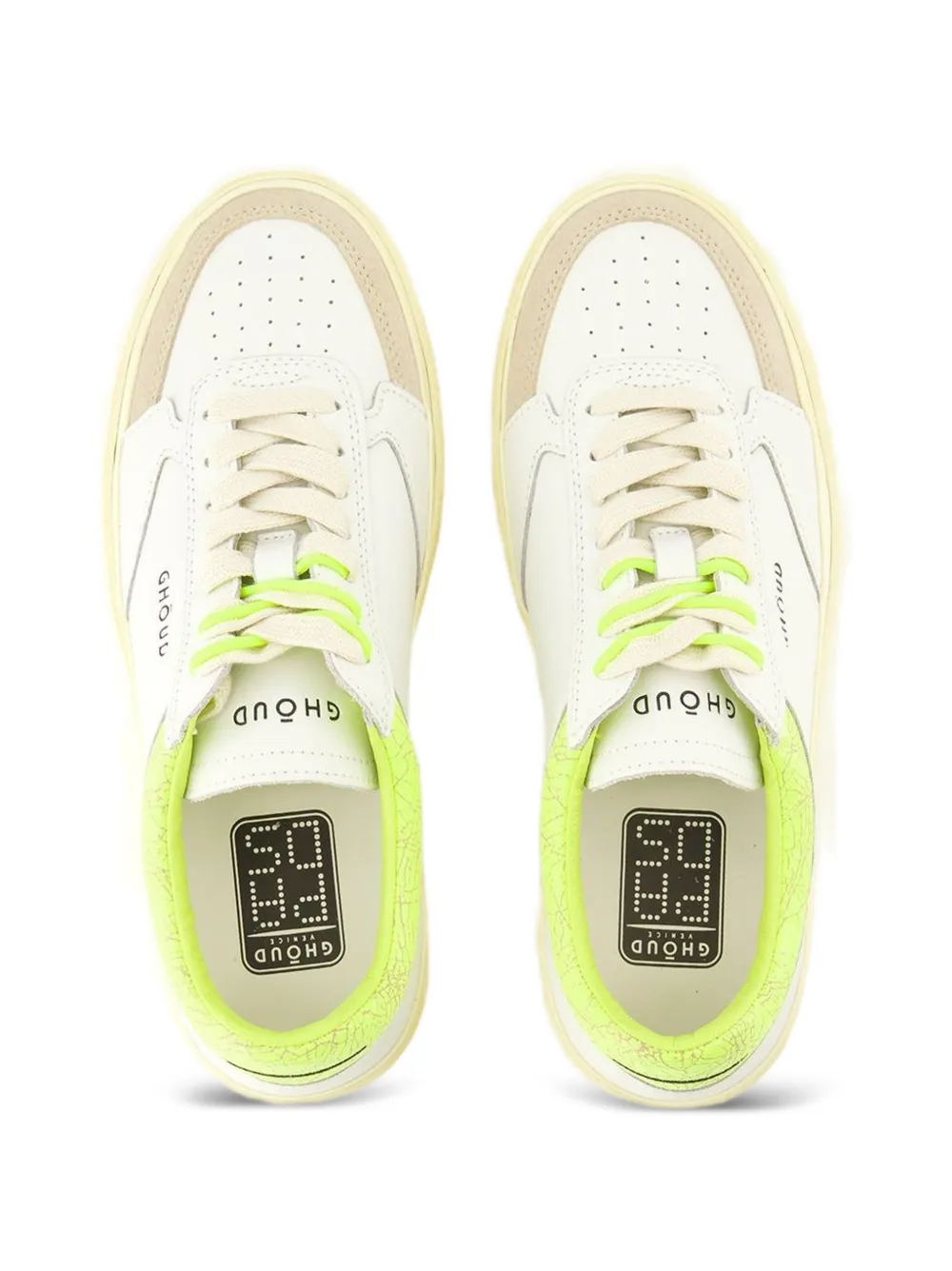 GHŌUD Pads brushed sneakers Wit