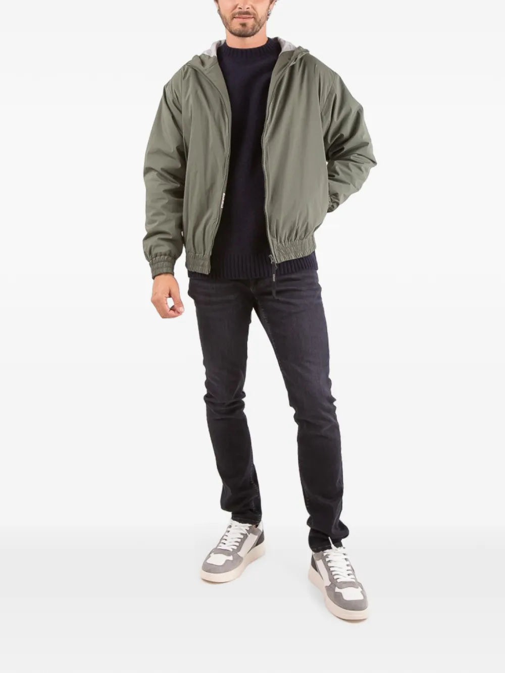 ASPESI Sharpie jack met capuchon Groen