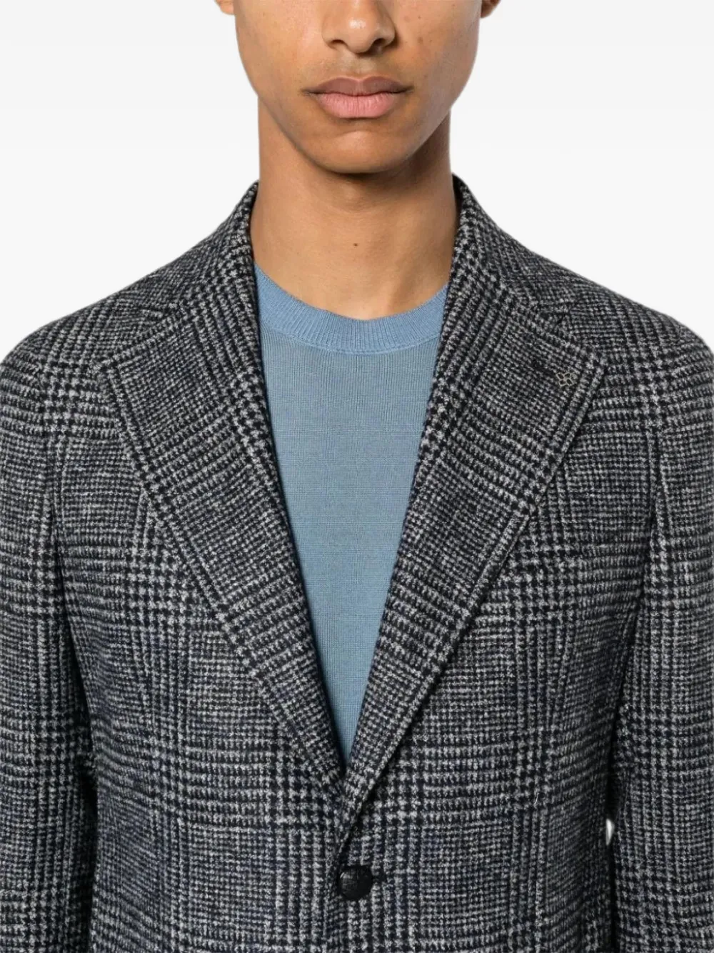 Tagliatore Geruite blazer Grijs