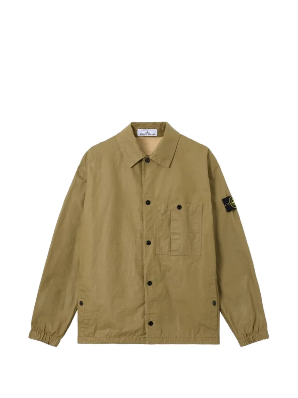 Stone Island 1200018 double-coated cotton ripstop overshirt - Nude