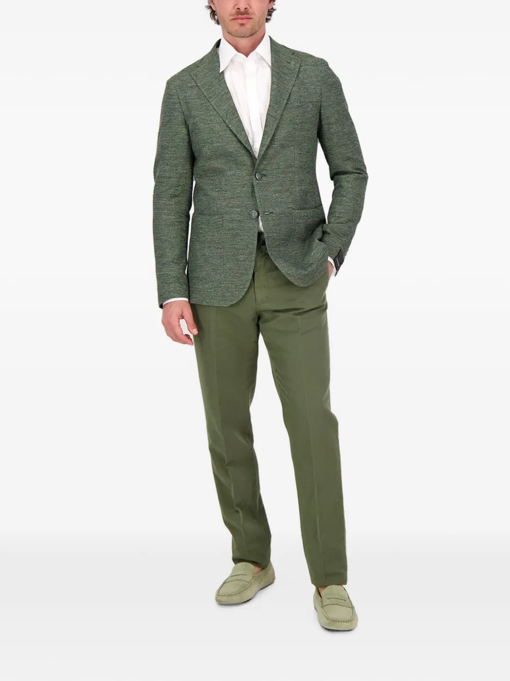 Tagliatore Blazer met enkele rij knopen Groen