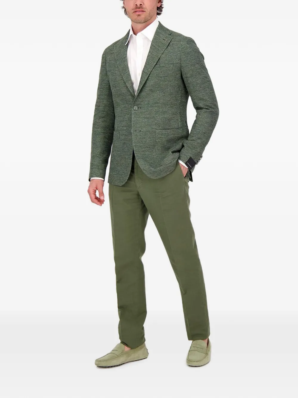 Tagliatore Blazer met enkele rij knopen Groen