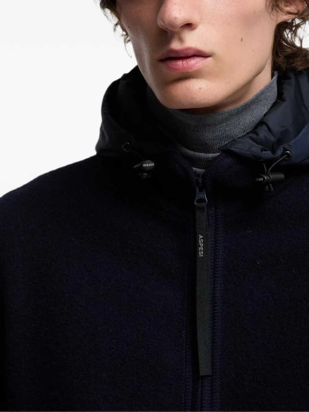 ASPESI Jack met capuchon Blauw