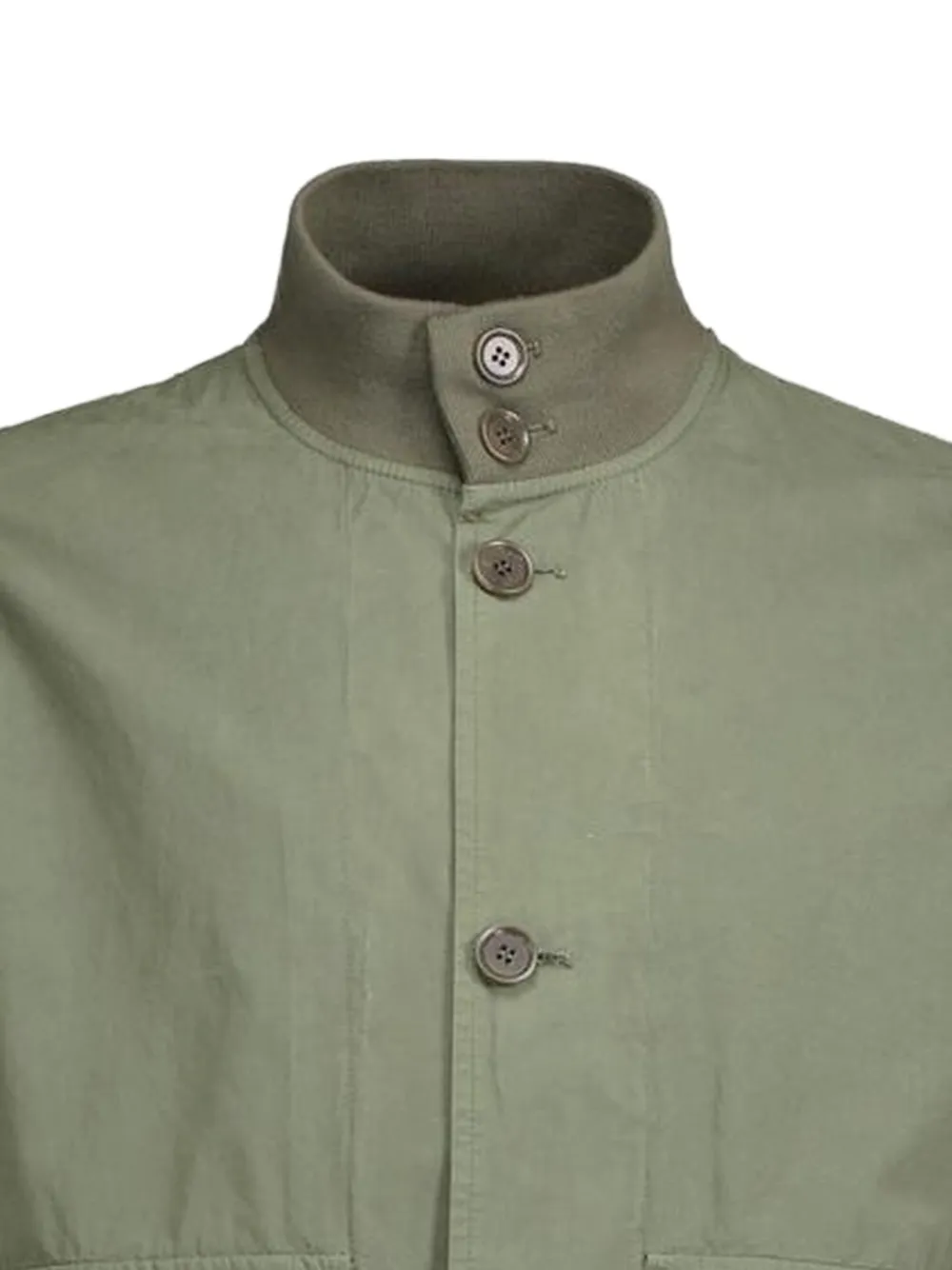 ASPESI Il Solito legerjack met knopen Groen