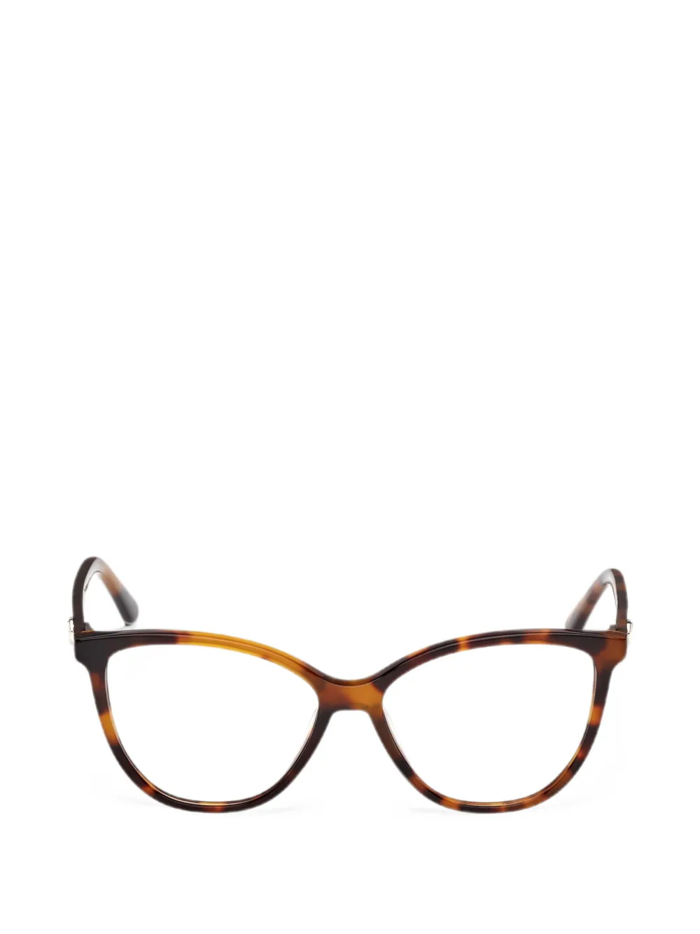 GUESS EYEWEAR Occhiali cat-eye con effetto tartarugato - Marrone