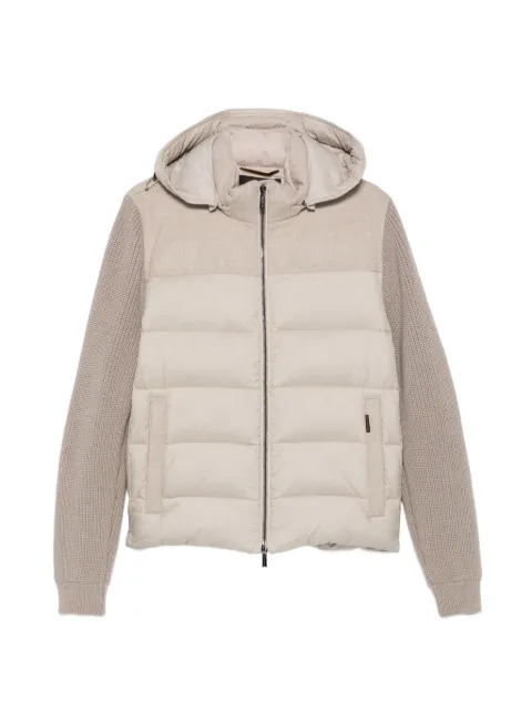 Moorer Allori hooded quilted jacket
