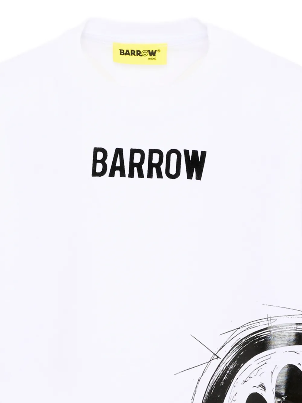 Barrow kids T-shirt met logoprint Wit