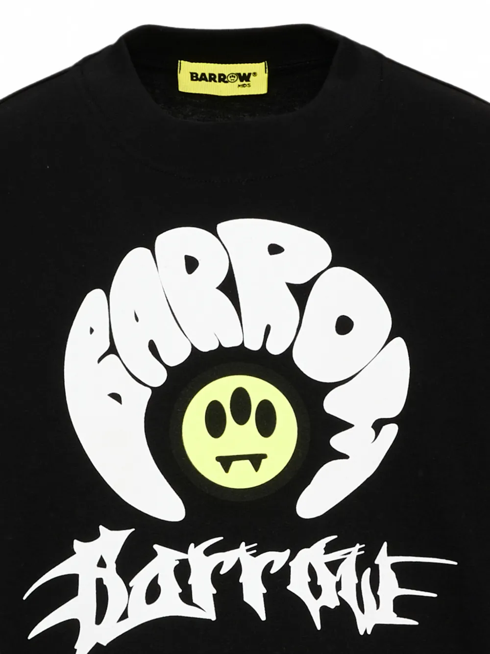 Barrow kids layered-sleeve logo-print T-shirt Zwart