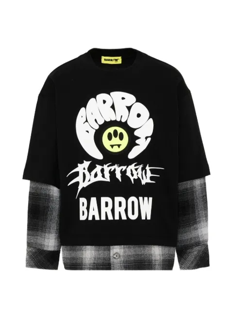 Barrow kids layered-sleeve logo-print T-shirt