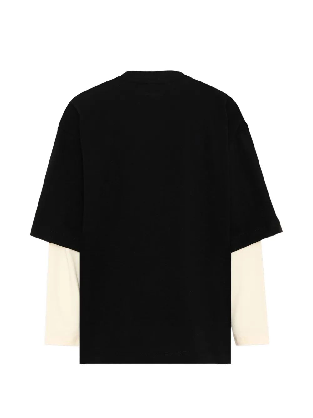 Barrow kids graphic-print layered T-shirt Zwart
