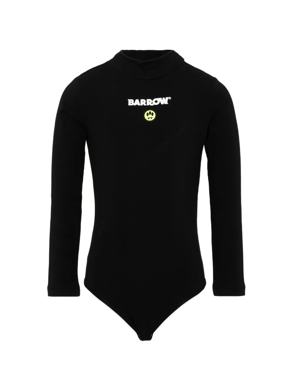 Barrow kids logo-print high-neck bodysuit - Nero