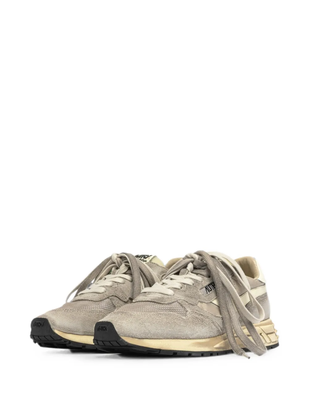 Autry Super Vintage suede-panelled sneakers Grijs