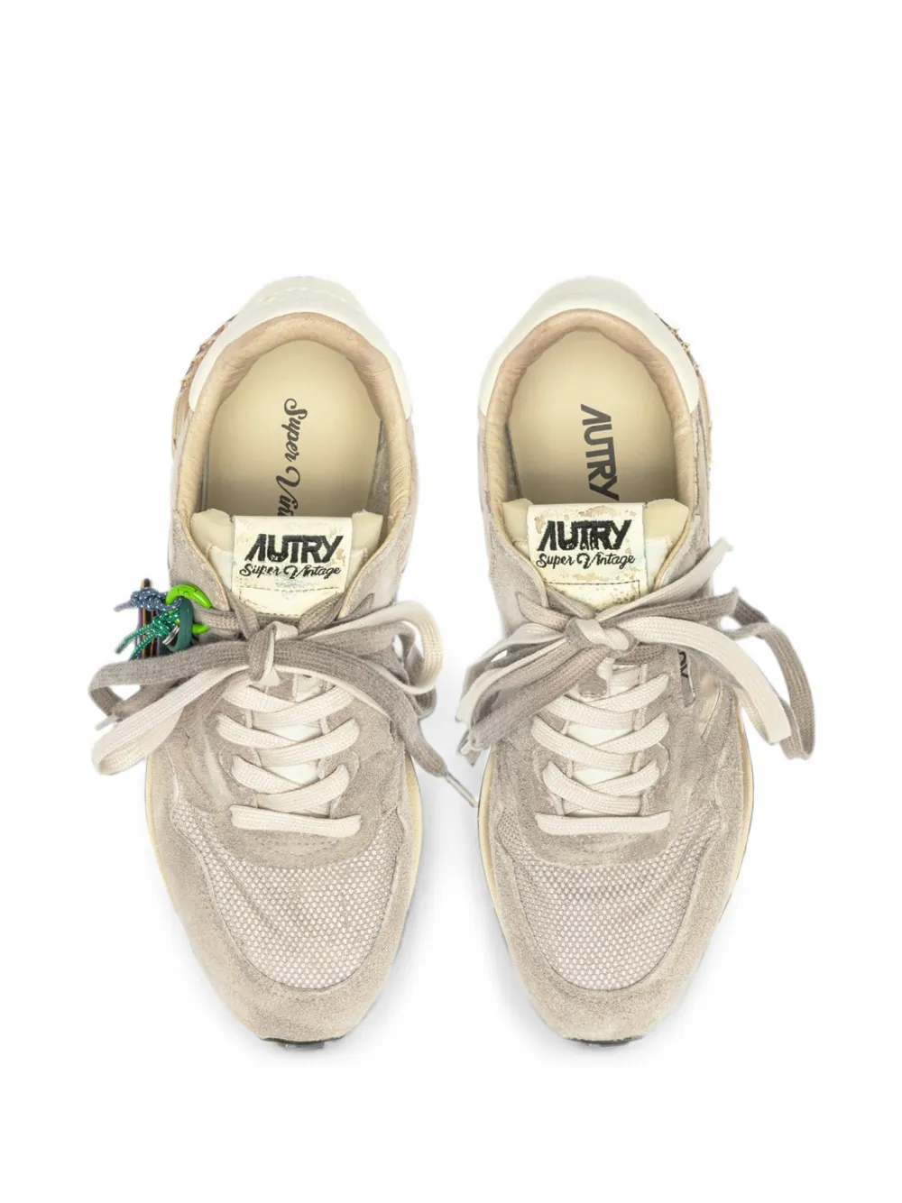 Autry Super Vintage suede-panelled sneakers Grijs