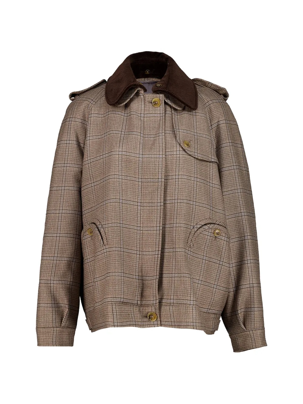 Blazé Milano Saona Chausie check-pattern jacket - Nude
